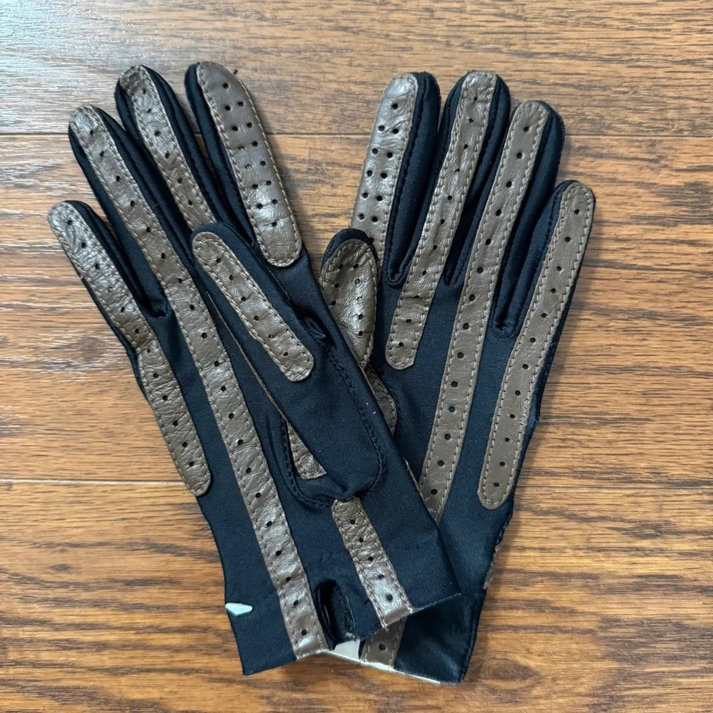 Isotoner Aris Black Mink Gloves One Size New in Box - Picture 4 of 11